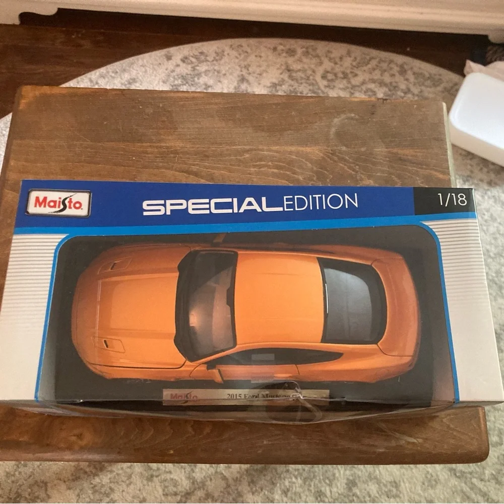 Orange 2015 Ford Mustang GT Toy Car - Picture 3 of 7
